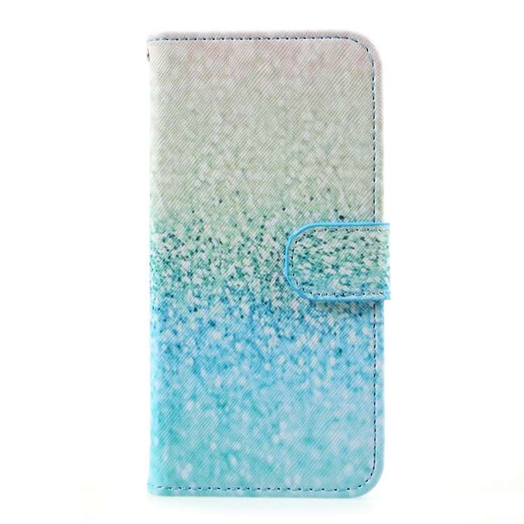 

Patterned Leather Card Slots Case Stand for Samsung Galaxy S8 - Cyan Flash Powder, Galaxy S8