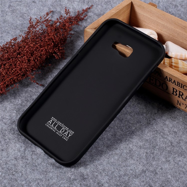 ROAR KOREA All Day Jelly Case TPU Phone Cover for Samsung Galaxy A7 (2017) A720 - Black-1