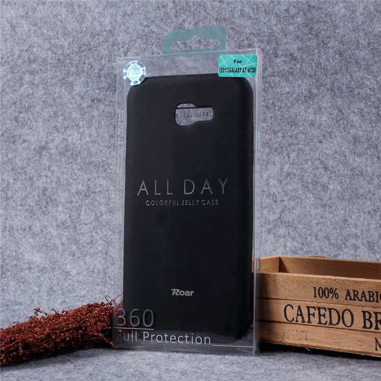 ROAR KOREA All Day Jelly Case TPU Phone Cover for Samsung Galaxy A7 (2017) A720 - Black-5