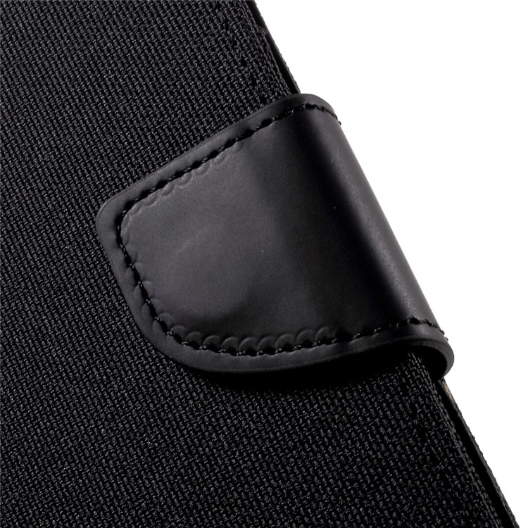 MERCURY GOOSPERY Canvas Diary Wallet Leather Moible Case for Samsung Galaxy A7 (2017) A720 - Black-7