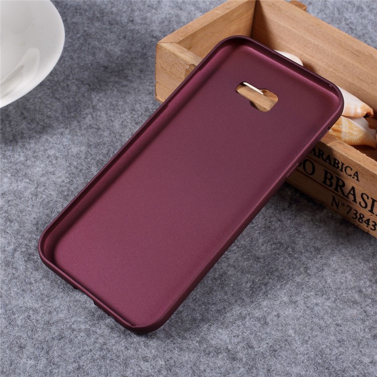 X-LEVEL Guardian Series Matte TPU Cover for Samsung A7 (2017) SM-A720F - Wine Red-2