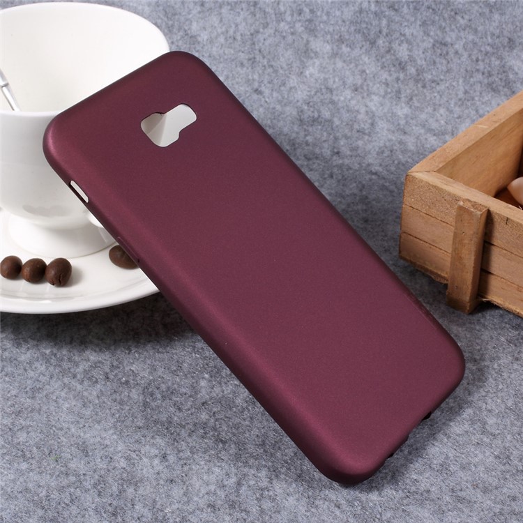 X-LEVEL Guardian Series Matte TPU Cover for Samsung A7 (2017) SM-A720F - Wine Red-3