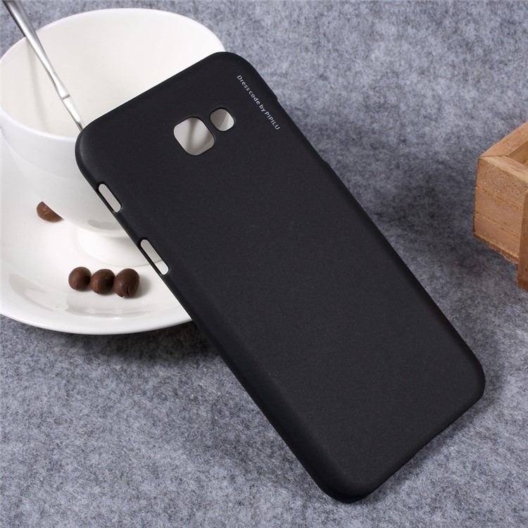 X-LEVEL Metallic PC Back Phone Case for Samsung Galaxy A7 (2017) SM-A720F - Black-5