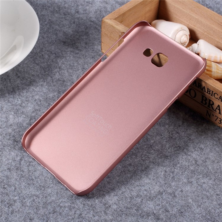 X-LEVEL Metallic PC Mobile Cover for Samsung A7 (2017) SM-A720F - Rose Gold-3