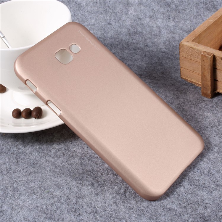 X-LEVEL Metallic PC Hard Shell Case for Samsung Galaxy A7 (2017) SM-A720F - Gold-5