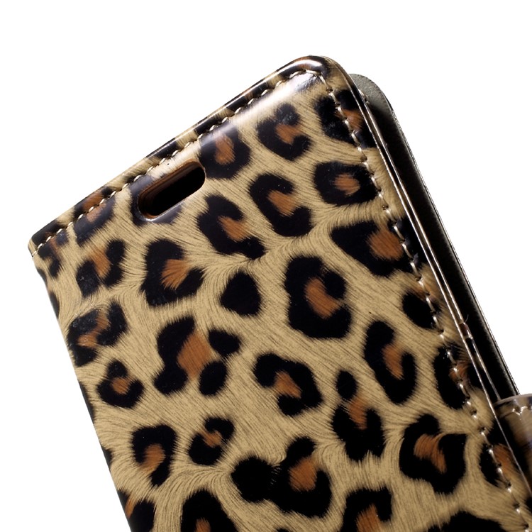 Leopard Pattern Leather Wallet Cell Phone Case for Samsung Galaxy S8 G950-7