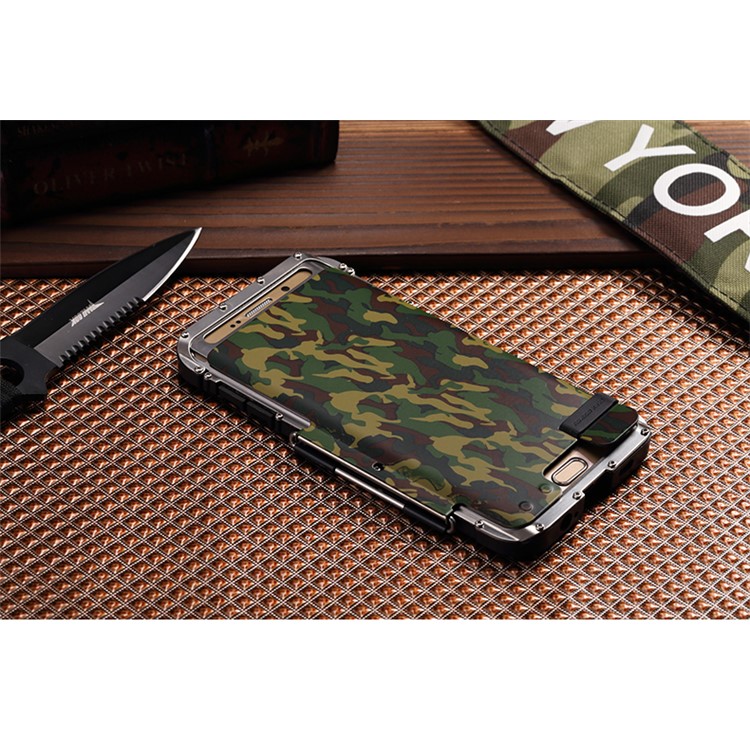 R-JUST Military Camouflage Heavy Armor Flip Stand Case for Samsung Galaxy S7 Edge G935 (Plastic + Metal)-10