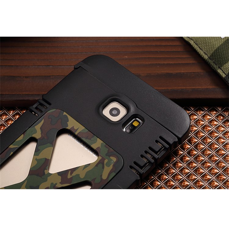 R-JUST Military Camouflage Heavy Armor Flip Stand Case for Samsung Galaxy S7 Edge G935 (Plastic + Metal)-11