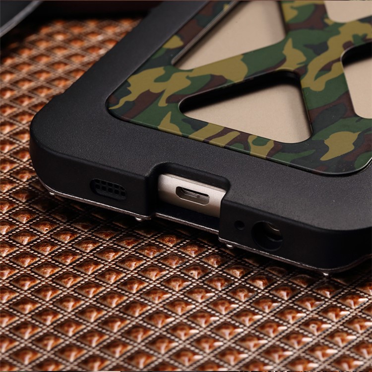 R-JUST Military Camouflage Heavy Armor Flip Stand Case for Samsung Galaxy S7 Edge G935 (Plastic + Metal)-5