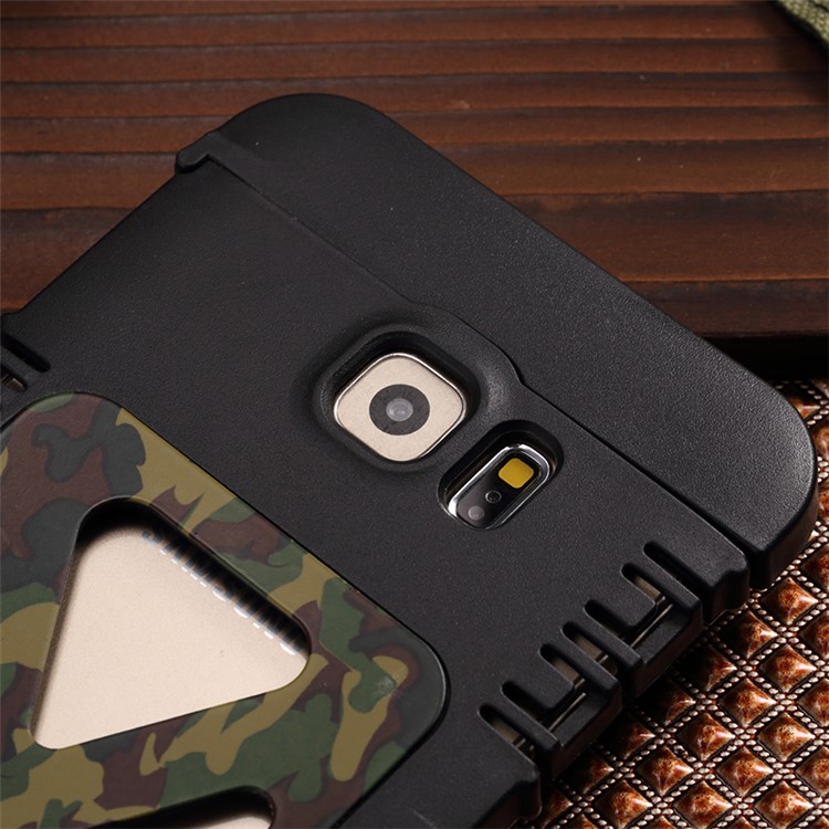 R-JUST Military Camouflage Heavy Armor Flip Stand Case for Samsung Galaxy S7 Edge G935 (Plastic + Metal)-6