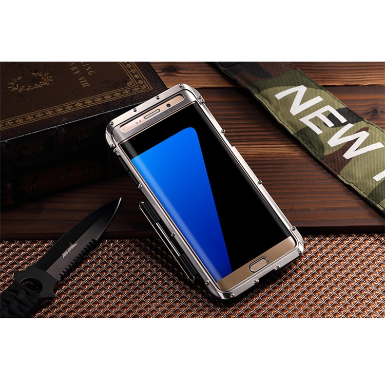 R-JUST Military Camouflage Heavy Armor Flip Stand Case for Samsung Galaxy S7 Edge G935 (Plastic + Metal)-7