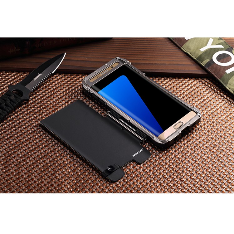 R-JUST Military Camouflage Heavy Armor Flip Stand Case for Samsung Galaxy S7 Edge G935 (Plastic + Metal)-8