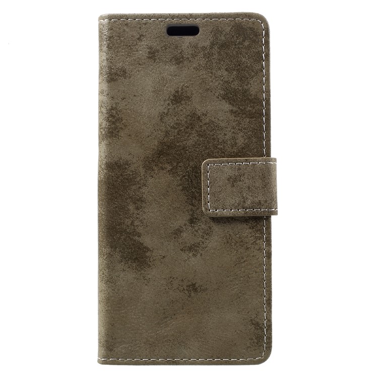 Vintage Style Leather Stand Wallet Cover for Samsung Galaxy S8 G950 - Khaki-1