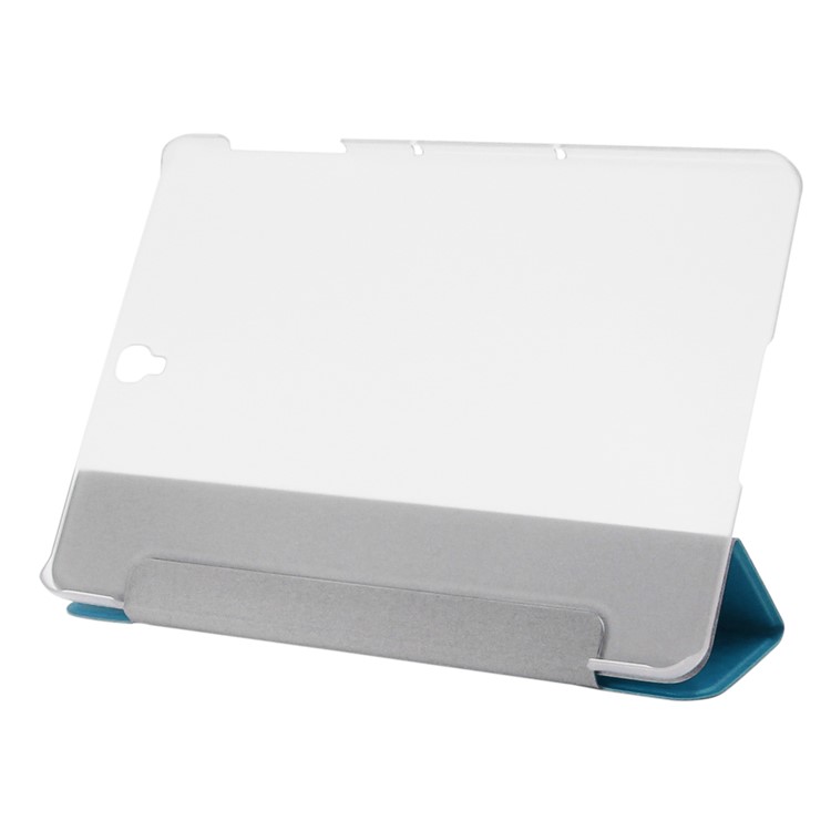 ENKAY Silk Texture Tri-fold Stand Smart Leather Tablet Cover for Samsung Galaxy Tab S3 9.7-inch T820 T825 - Blue-3
