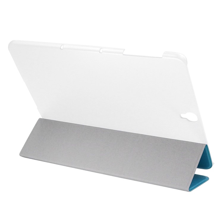 ENKAY Silk Texture Tri-fold Stand Smart Leather Tablet Cover for Samsung Galaxy Tab S3 9.7-inch T820 T825 - Blue-4