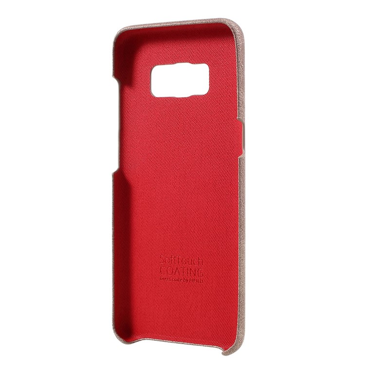 X-LEVEL Vintage Series Leather Coated Hard Phone Casing for Samsung Galaxy S8 Plus G955 - Gold-3