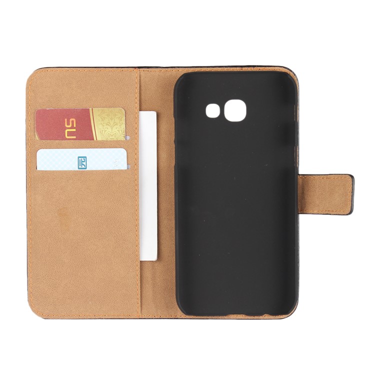 Split Leather Stand Wallet Phone Case for Samsung Galaxy A5 (2017) SM-A520F - Black-10