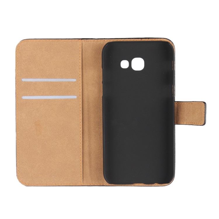 Split Leather Stand Wallet Phone Case for Samsung Galaxy A5 (2017) SM-A520F - Black-11