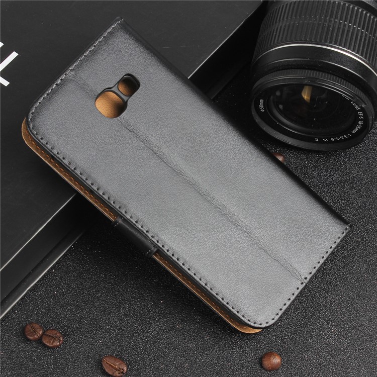 Split Leather Stand Wallet Phone Case for Samsung Galaxy A5 (2017) SM-A520F - Black-13