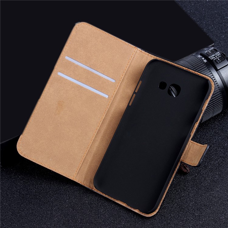 Split Leather Stand Wallet Phone Case for Samsung Galaxy A5 (2017) SM-A520F - Black-18