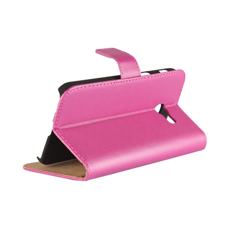 Cubierta de cuero de la carpeta del cuero del caso móvil para Samsung Galaxy A5(2017) SM-A520F - rosa-2