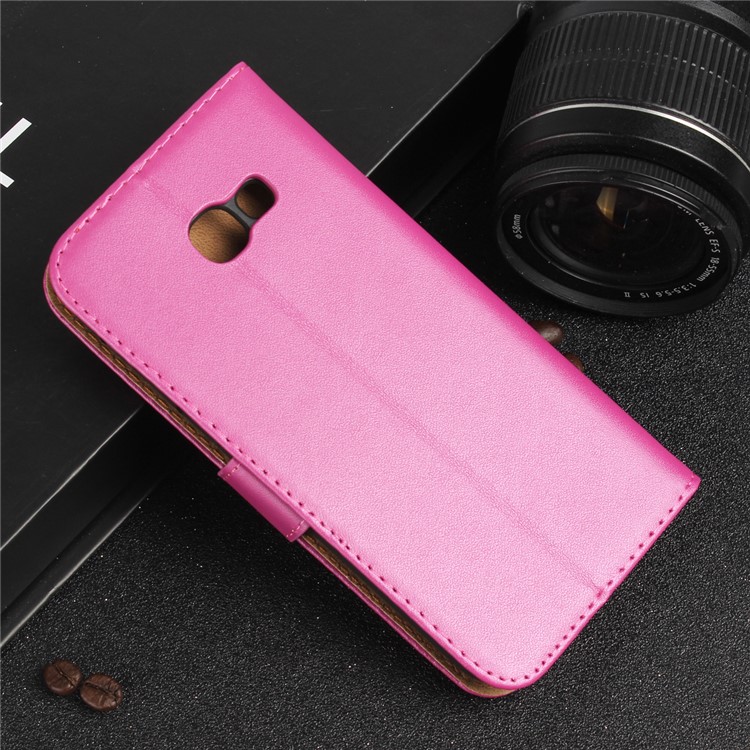 Cubierta de cuero de la carpeta del cuero del caso móvil para Samsung Galaxy A5(2017) SM-A520F - rosa-6