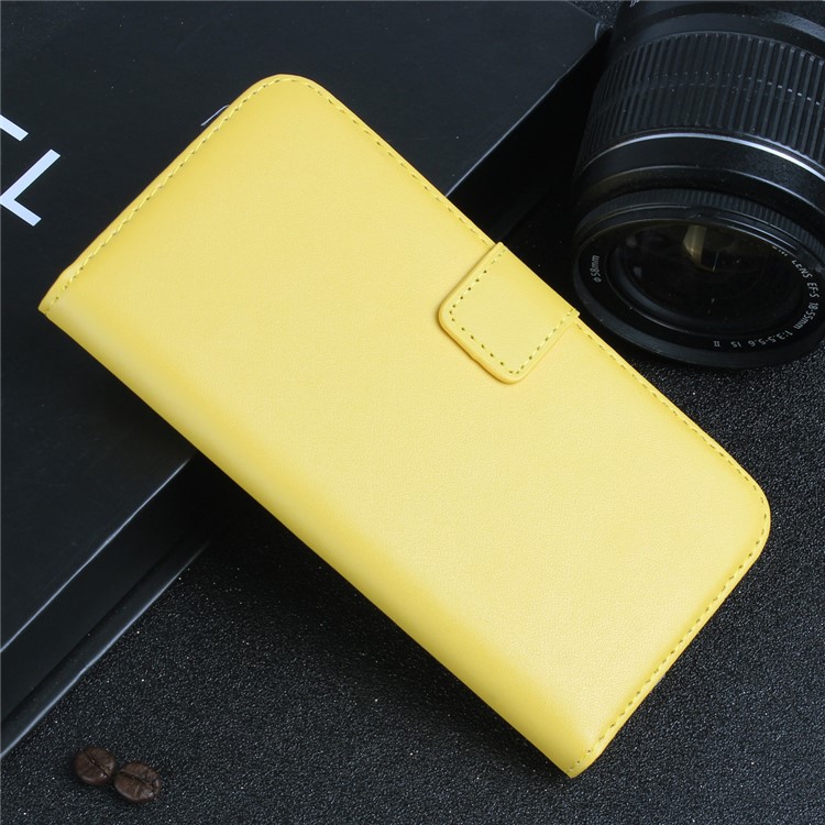 Wallet Stand Split Leather Case Cover for Samsung Galaxy A5 (2017) SM-A520F - Yellow-5
