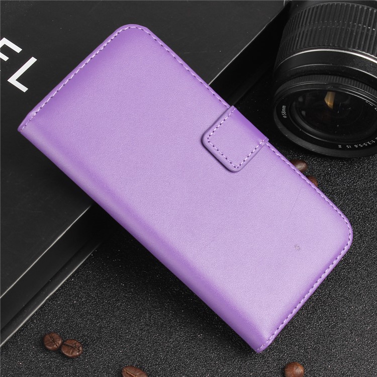 Split Leather Case with Wallet Slots for Samsung Galaxy A5 (2017) SM-A520F - Purple-5