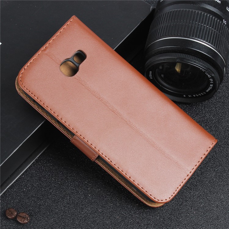 Magnetic Flip Split Leather Phone Cover for Samsung Galaxy A5 (2017) SM-A520F - Brown-6