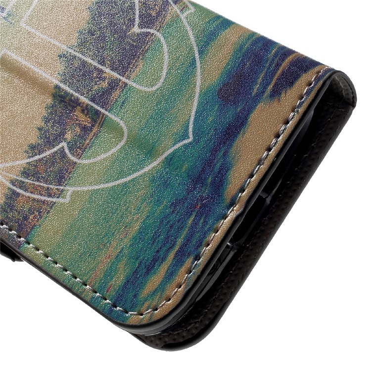 Patterned Wallet PU Leather Stand Flip Cell Phone Case for Samsung Galaxy J1 mini prime - Anchor Seaside View-7