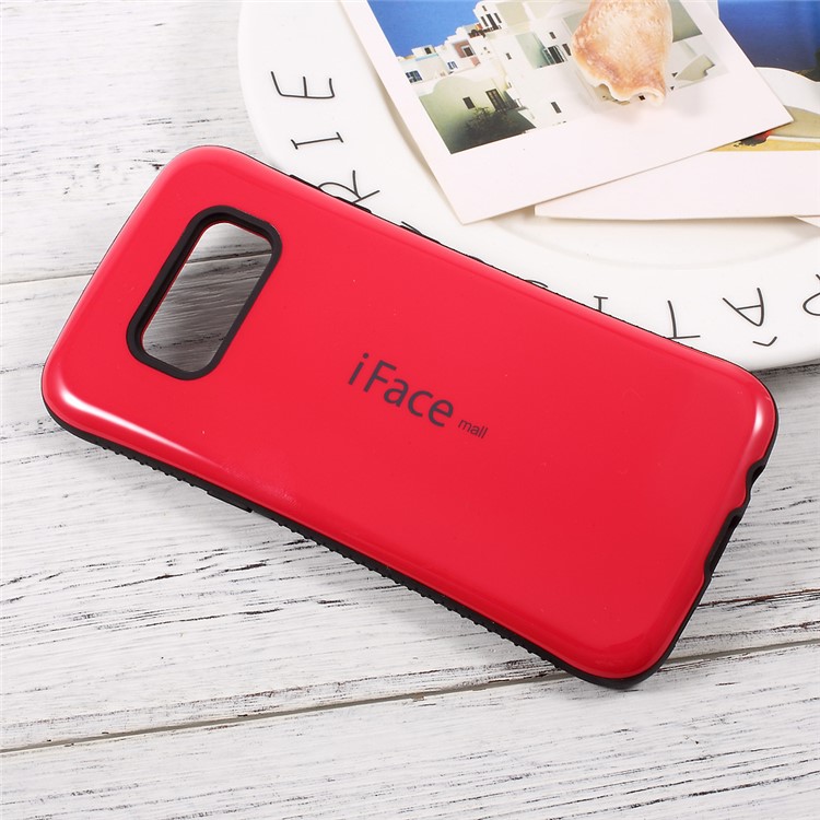 IFACE MALL PC + Custodia in Shell Hybrid TPU per Samsung Galaxy S8 SM-G950 - Rosso-3