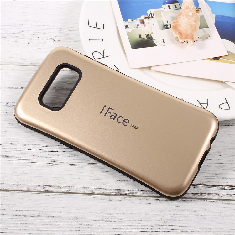 IFACE MALL PC + TPU Hybrid Case Phone Shell for Samsung Galaxy S8 SM-G950 - Gold-3