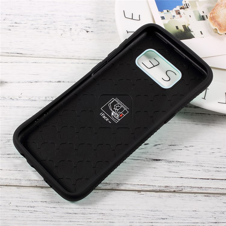 IFACE MALL PC + TPU Hybrid Case Phone Shell for Samsung Galaxy S8 SM-G950 - Cyan-2