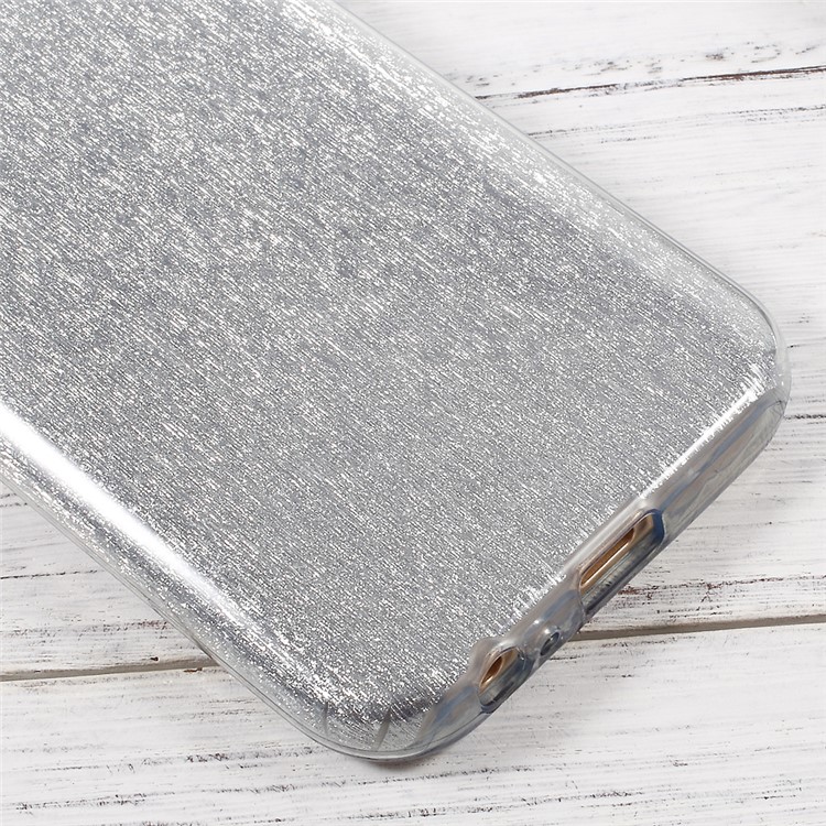 PC TPU Hybrid Case + Flash Powder Paper for Samsung Galaxy A3 (2017) - Silver-5