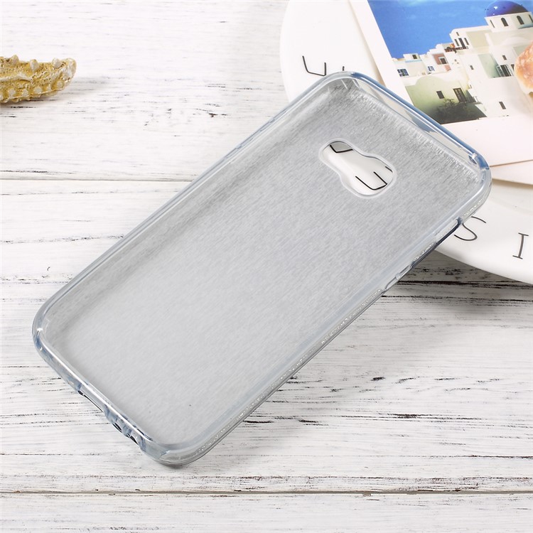 PC TPU Hybrid Case + Flash Powder Paper for Samsung Galaxy A3 (2017) - Silver-6