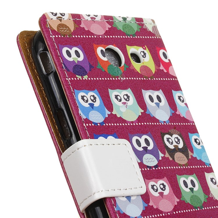 Printing Pattern Wallet Leather Mobile Case for Samsung Galaxy J5 (2017) - Lovely Little Owls-3