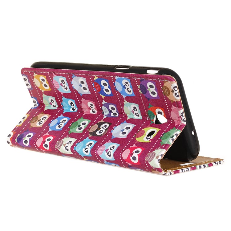Printing Pattern Wallet Leather Mobile Case for Samsung Galaxy J5 (2017) - Lovely Little Owls-4