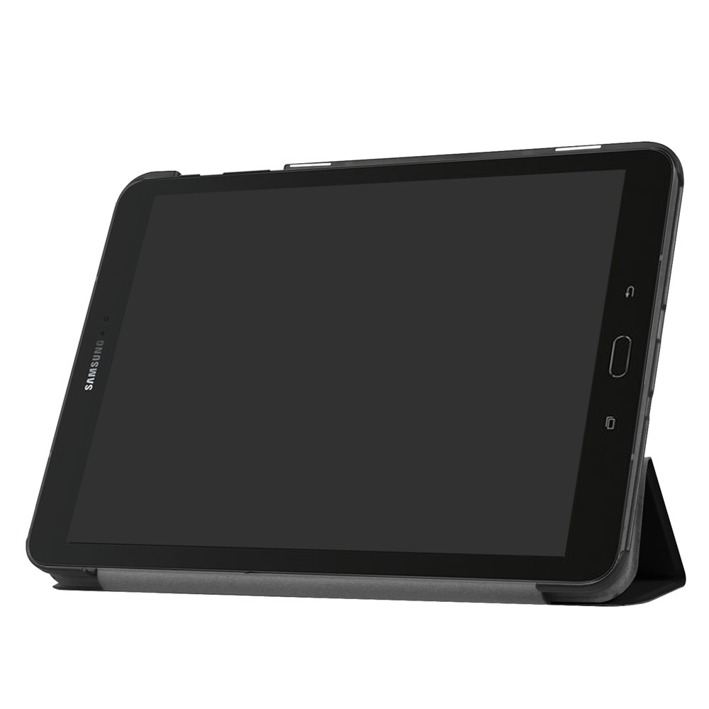 Tri-fold Flip Leder Stand Hülle Für Samsung Galaxy Tab S3 9,7 Zoll T820 - Schwarz