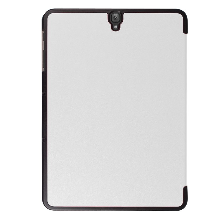 Tri-fold Stand PU Leather Case for Samsung Galaxy Tab S3 9.7-inch T820 - White-3