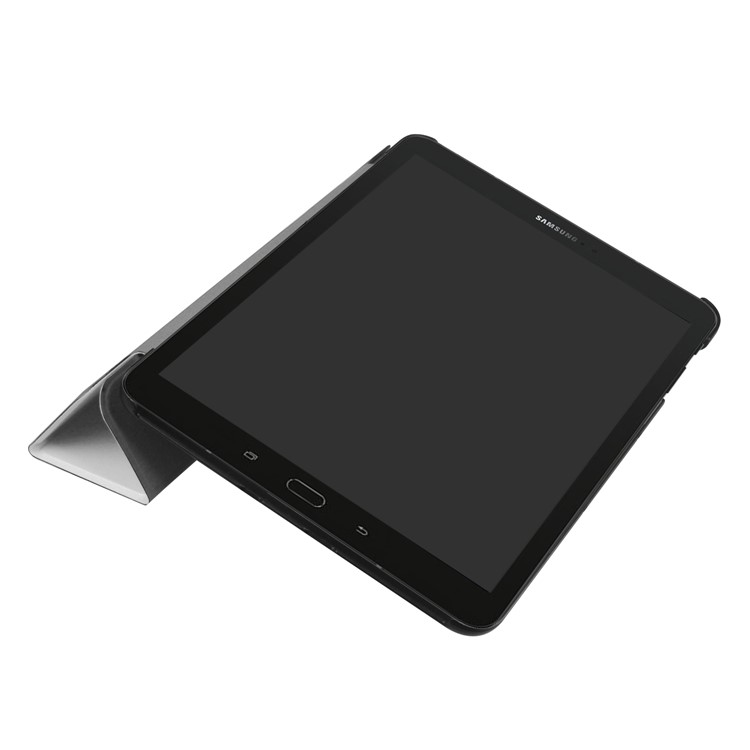 Tri-fold Stand PU Leather Case for Samsung Galaxy Tab S3 9.7-inch T820 - White-4
