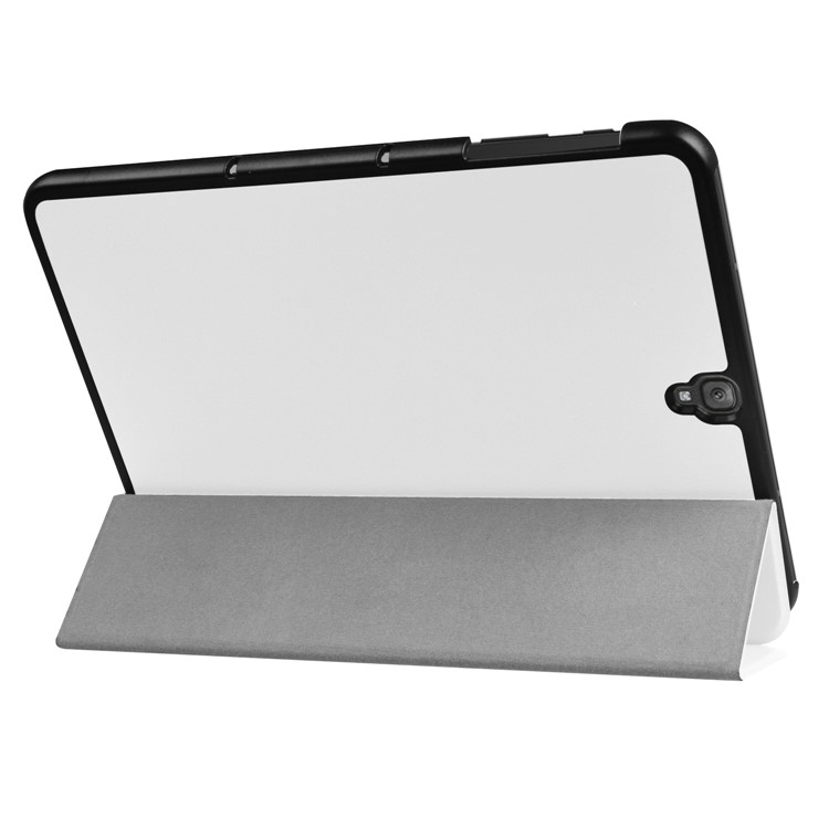 Tri-fold Stand PU Leather Case for Samsung Galaxy Tab S3 9.7-inch T820 - White-6