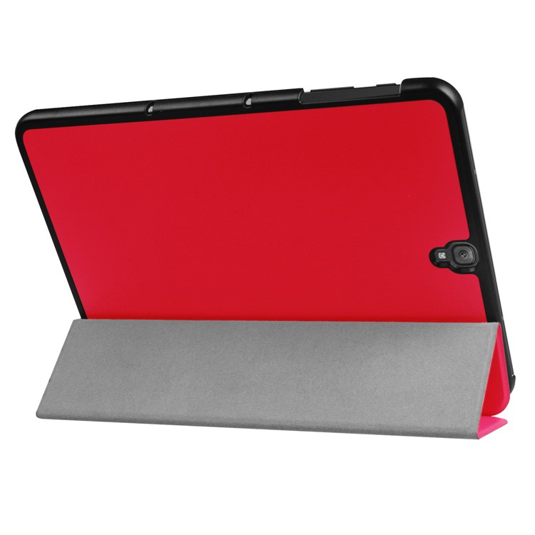 Tri-fold Flip Stand Leather Cover for Samsung Galaxy Tab S3 9.7-inch T820 - Red-6
