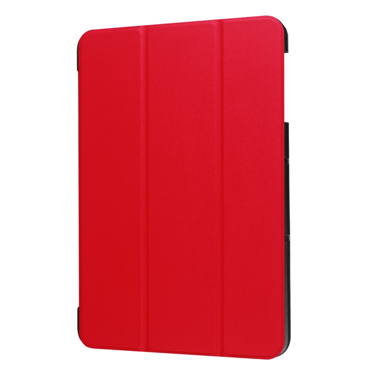 Tri-fold Flip Stand Leather Cover for Samsung Galaxy Tab S3 9.7-inch T820 - Red-7