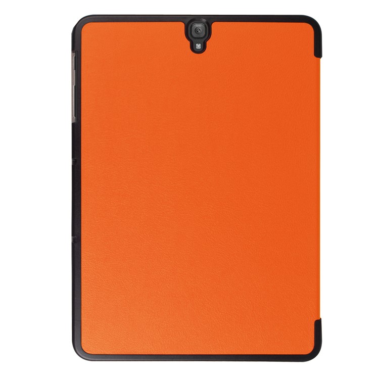 Tri-fold Stand Leather Protection Case for Samsung Galaxy Tab S3 9.7-inch T820 - Orange-3