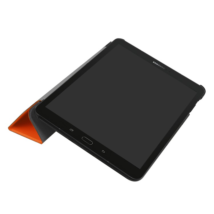 Tri-fold Stand Leather Protection Case for Samsung Galaxy Tab S3 9.7-inch T820 - Orange-4