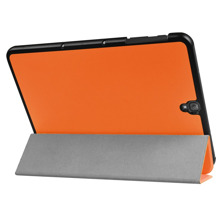Tri-fold Stand Leather Protection Case for Samsung Galaxy Tab S3 9.7-inch T820 - Orange-6