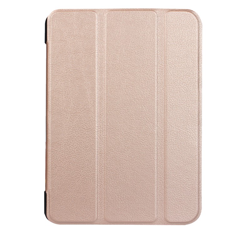 tri-fold PU Leather Stand Shell para Samsung Galaxy Tab S3 9.7-inch T820 - rosa oro-2