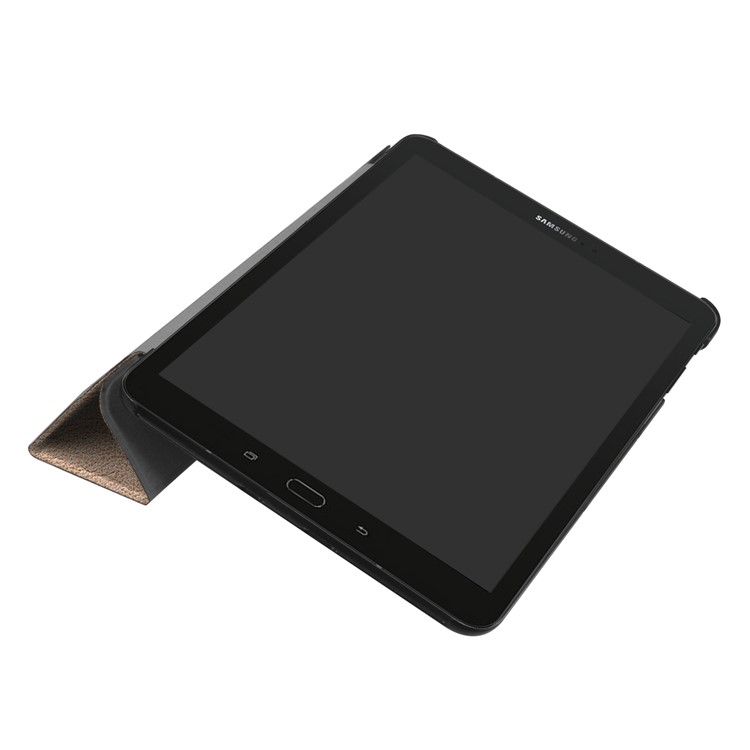 PU Leather Tri-fold Stand Case for Samsung Galaxy Tab S3 9.7-inch T820 - Gold-4
