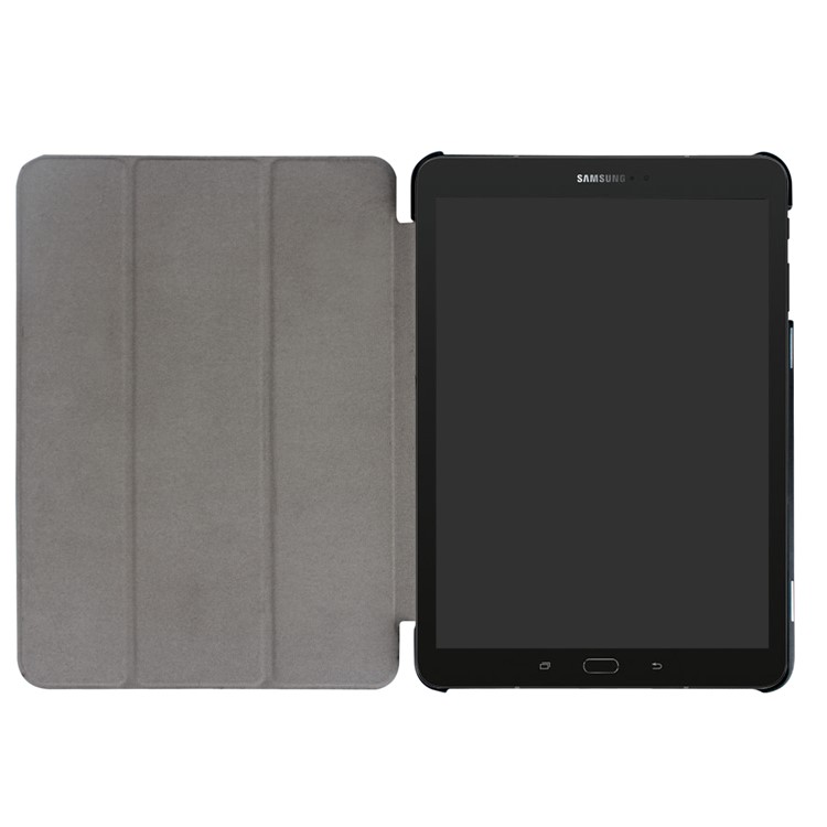 PU Leather Tri-fold Stand Case for Samsung Galaxy Tab S3 9.7-inch T820 - Gold-8