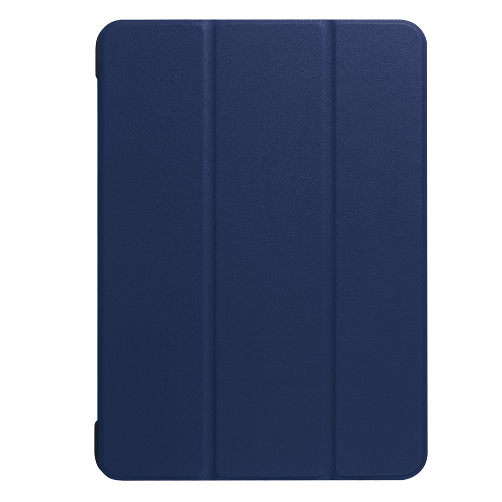 Cubierta de Tableta de Soporte de Cuero Tri-pliegue Para Samsung Galaxy Tab S3 9.7 Pulgadas T820 - Azul Oscuro-2